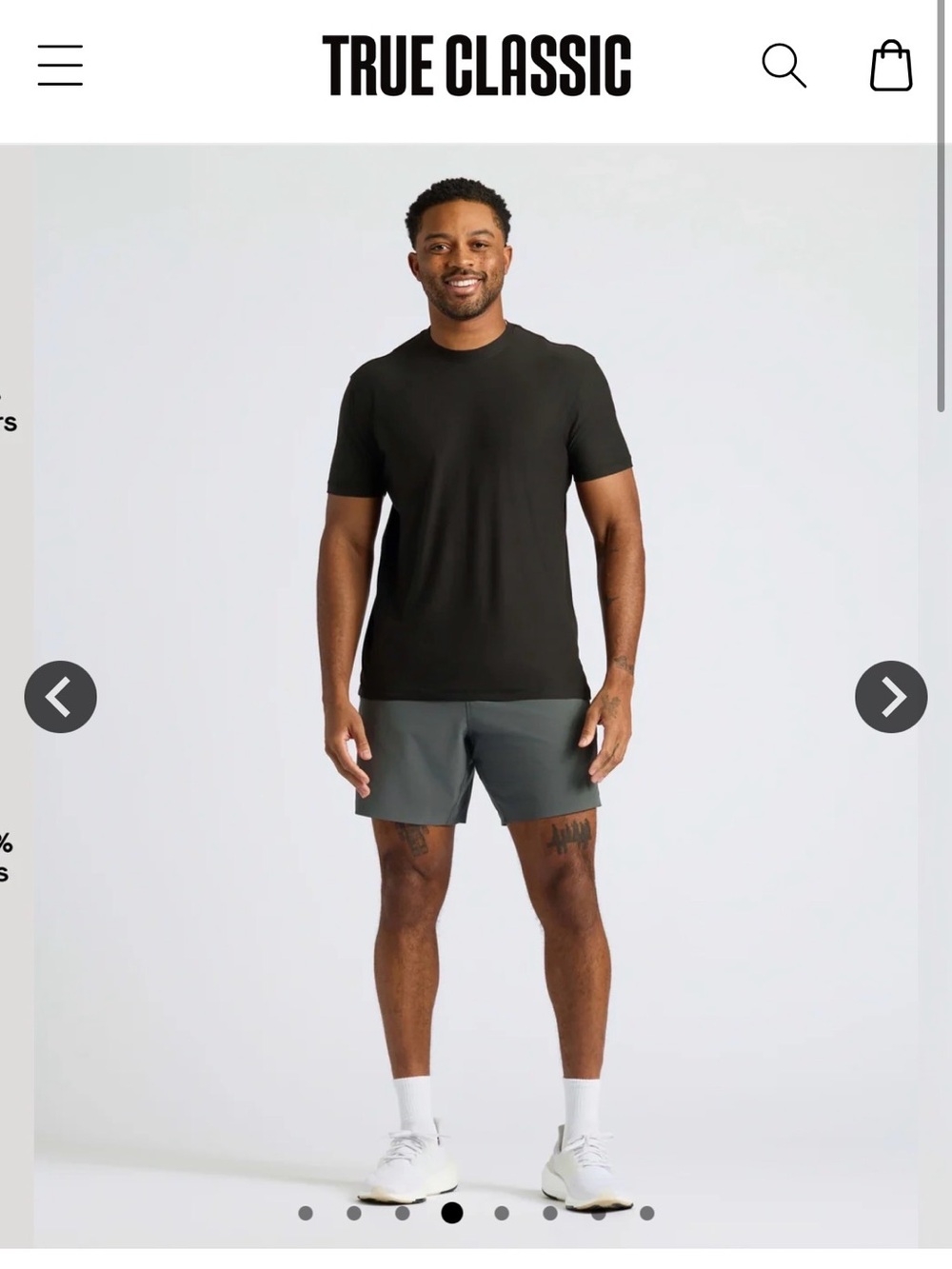 True Classic Men’s XL Active Crew T-Shirts Black 3-Pack – New